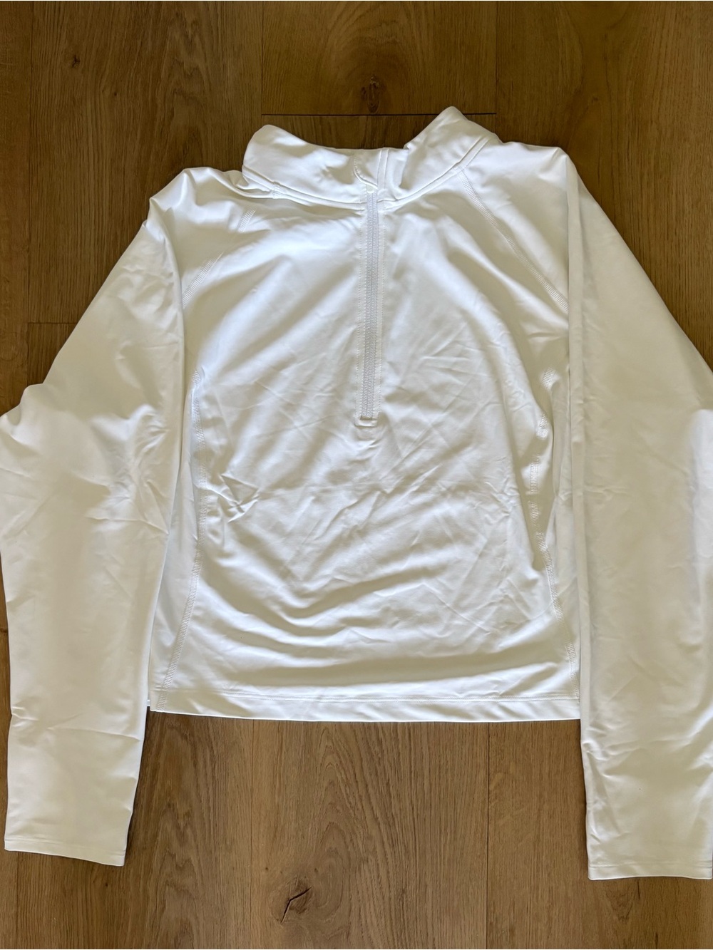 Old Navy White Long-Sleeve Half-Zip Pullover 3x